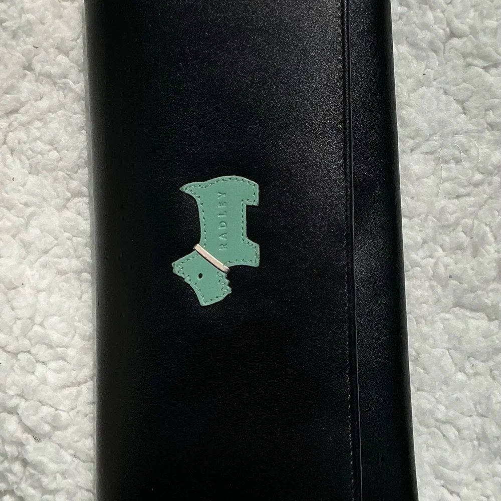 RADLEY LONDON Black Matinee Flapover Wallet 7 1/2” X 4” - Picture 11 of 11